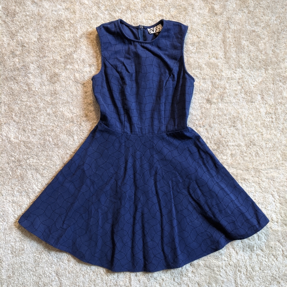 Dusen Dusen A line printed mini dress